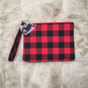 Talbots Buffalo Plaid Wristlet